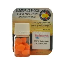 Искусственная плавающая насадка Enterprise Tackle Pop Up Sweetcorn Richword Peach&N-Butyric Персик с Масляной кислотой